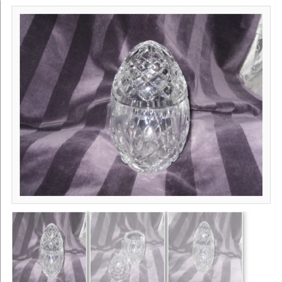 Shannon Crystal Accents Shannon Lead Crystal Egg With Lid Poshmark